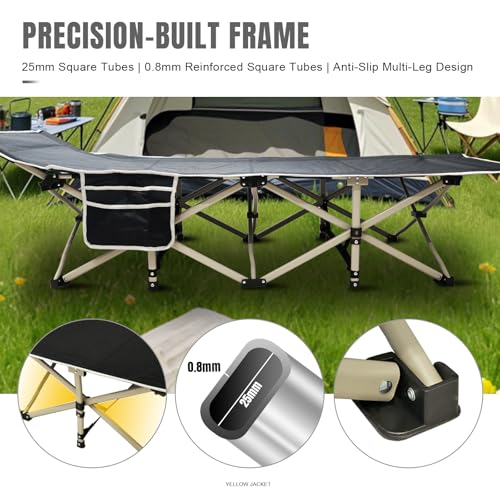 Folding Camping Cot with Mattress and Carry Bag F2890