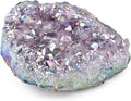 Large Titanium Coated Amethyst Cluster Crystal Geode 1pc H350