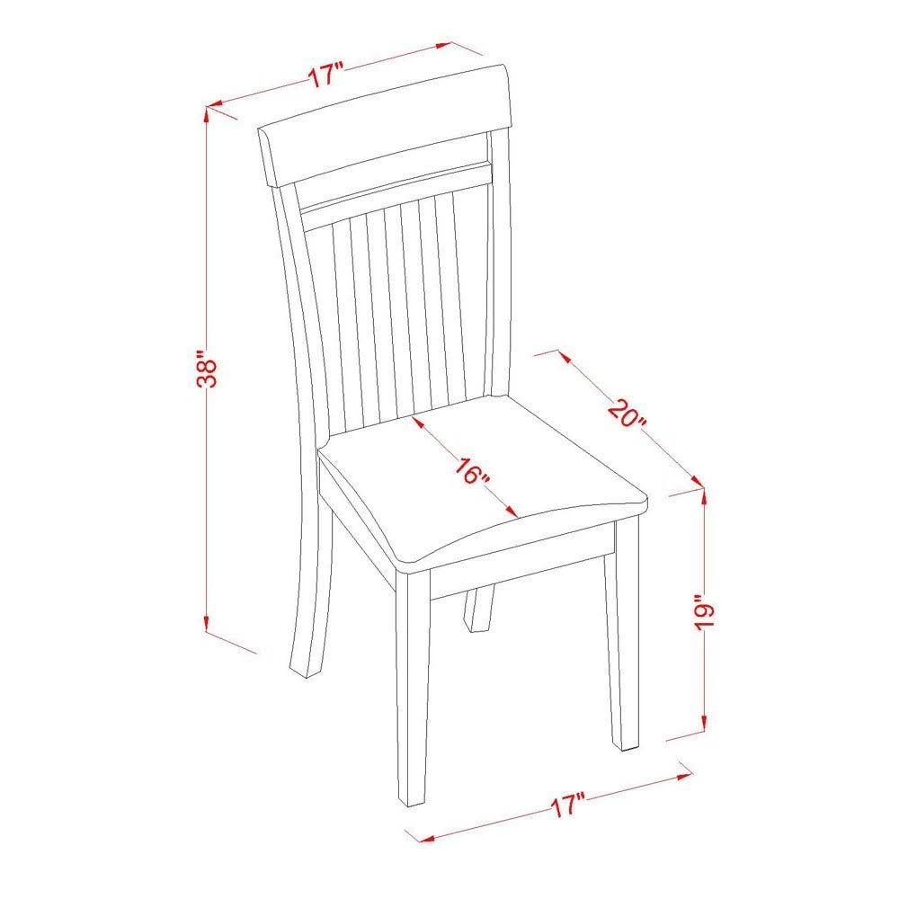 3 Piece Kitchen Table Set with 2 Dinette Chairs Z86154