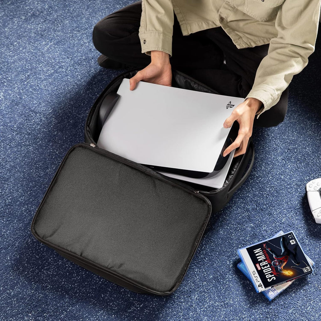 Travel Backpack for PS5 Console, Accessories, Protective Carrying Case Storage Bag J186
