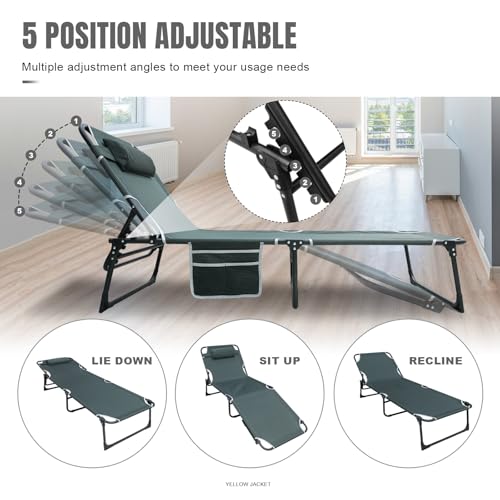 Folding Camping Cot with Mattress and Carry Bag F2890