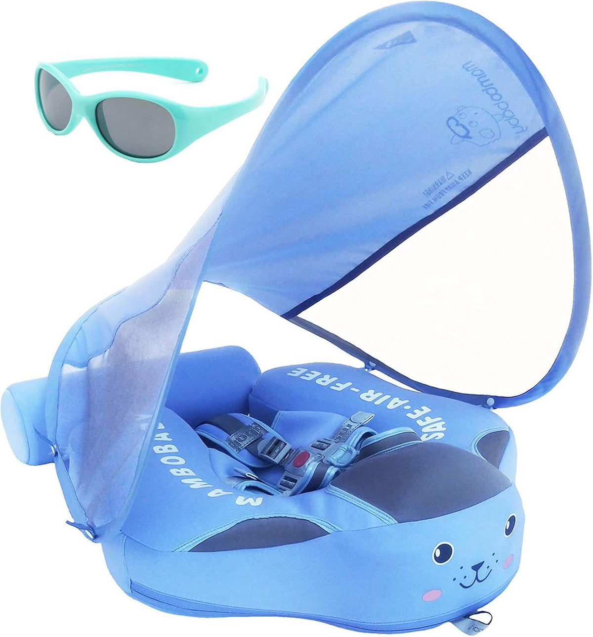 Non Inflatable Baby Float Swim Trainer with Canopy A1373