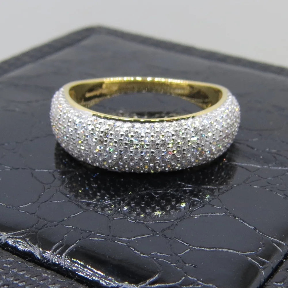 18k Yellow Gold Diamond Wedding Band Ring G549