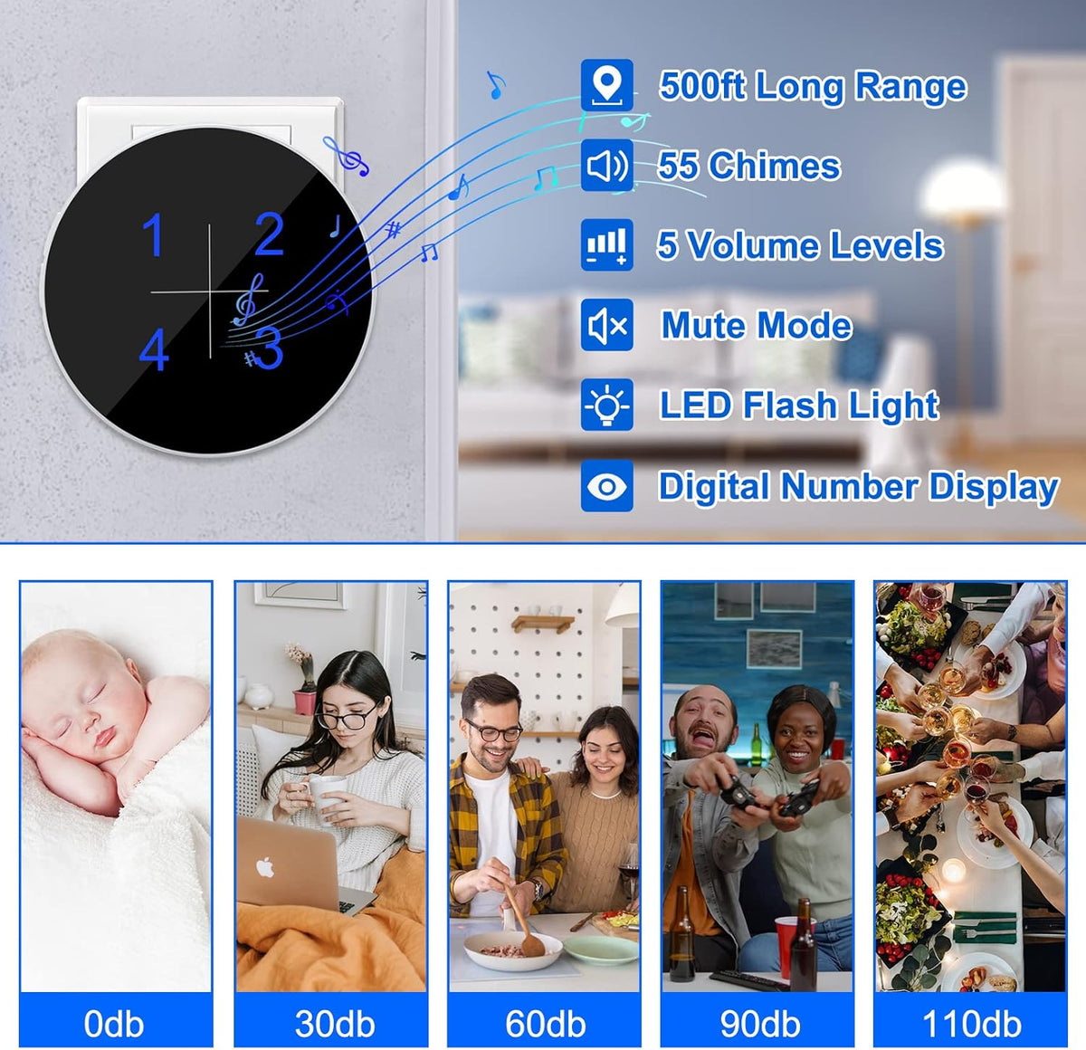 Wireless Caregiver Pager Emergency Alert System Call Button R595017