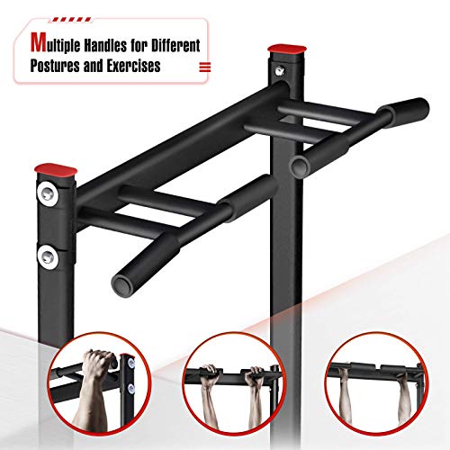 Power Tower Pull Up Dip Station Home Gym Strength Training Fitness Equipment N315