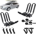 2 Pair Double Folding J Bar Kayak Rack Car Roof Carrier U23819