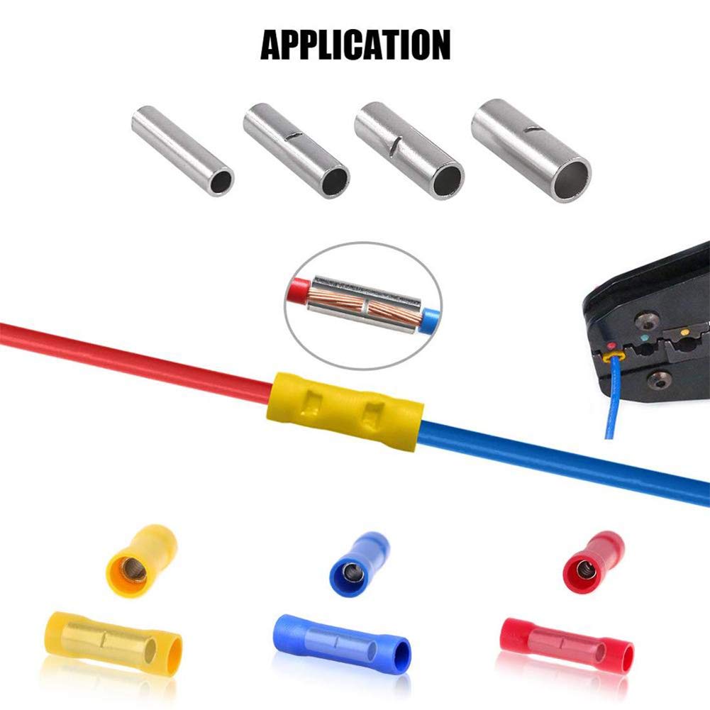10Pcs Non Insulated Butt Connectors S4046