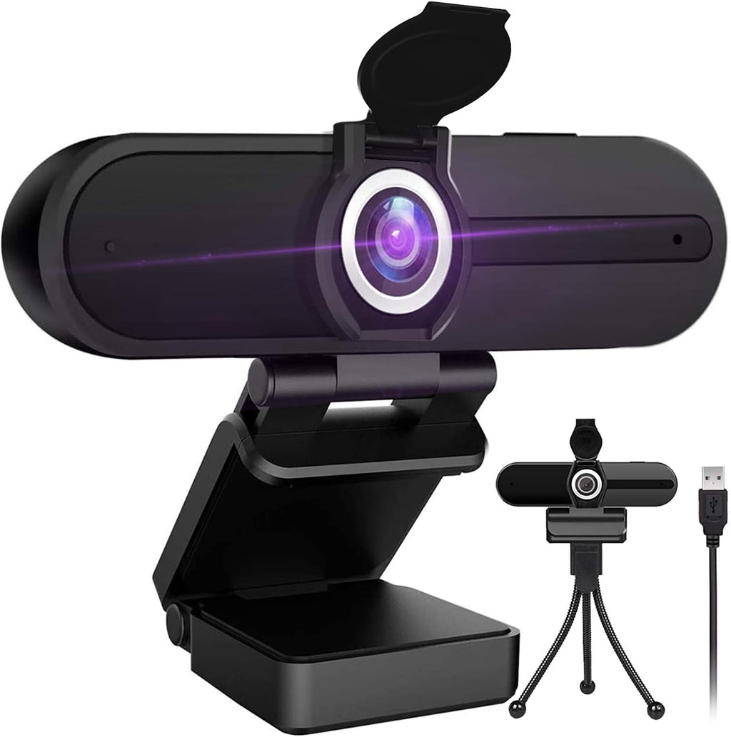 4K Webcam with Microphone, Privacy Cover J344