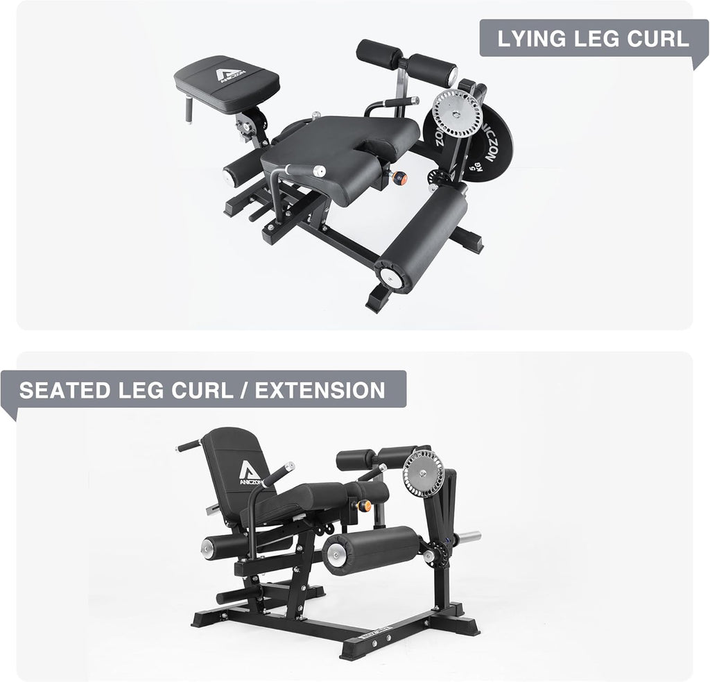 Leg Extension and Curl Machine with Adjustable Seat D36790