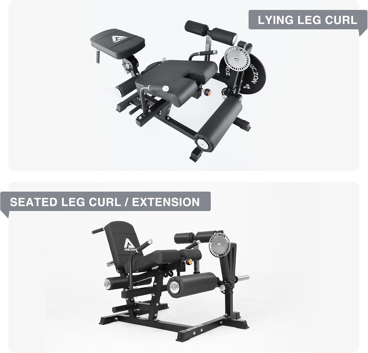 Leg Extension and Curl Machine with Adjustable Seat D36790