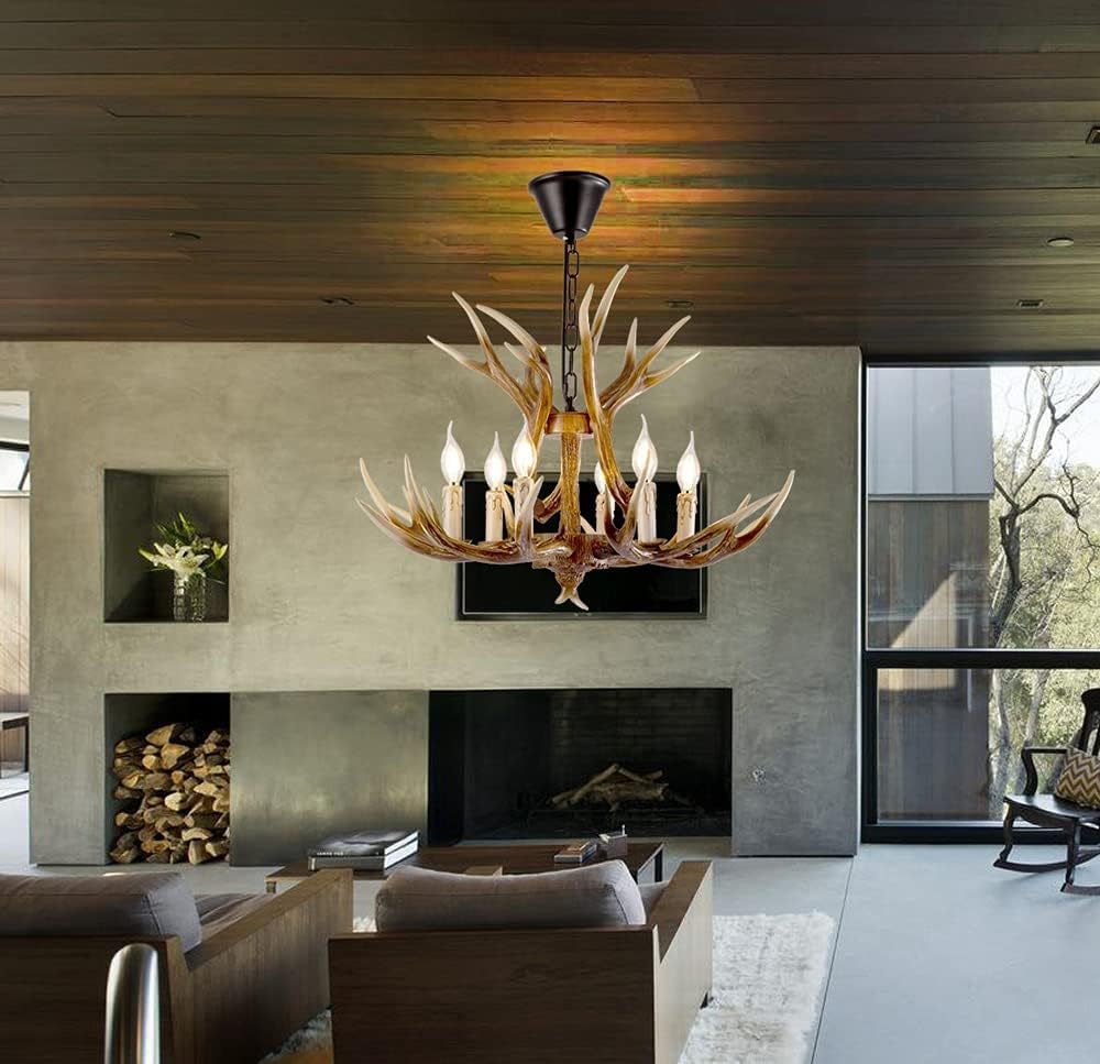 6 Lights Antler Chandelier K90534