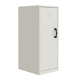 White 3 Shelf Metal Locker Cabinet K4596