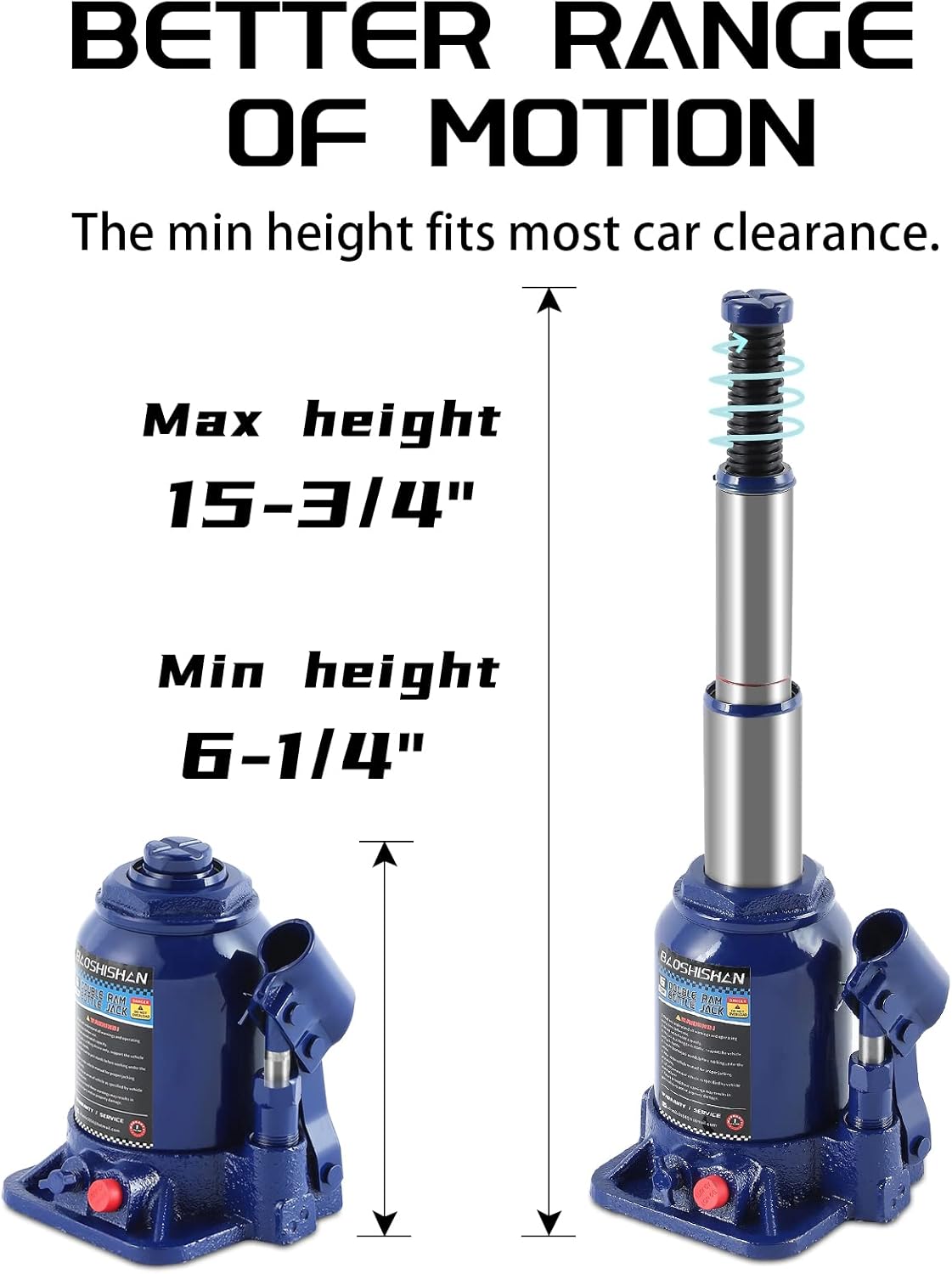 2 Ton Hydraulic Bottle Jack with Carrying Case P75333