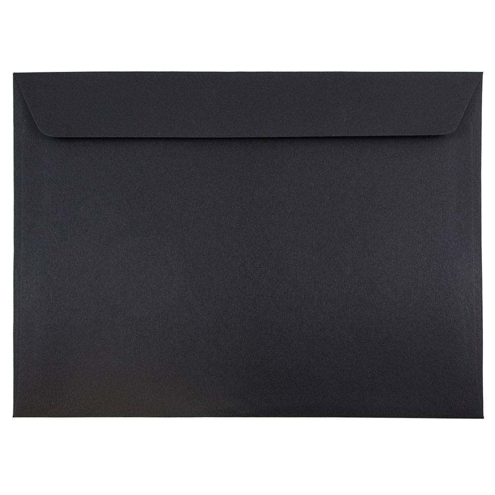 Black Booklet Envelopes, 1000/Carton P27258