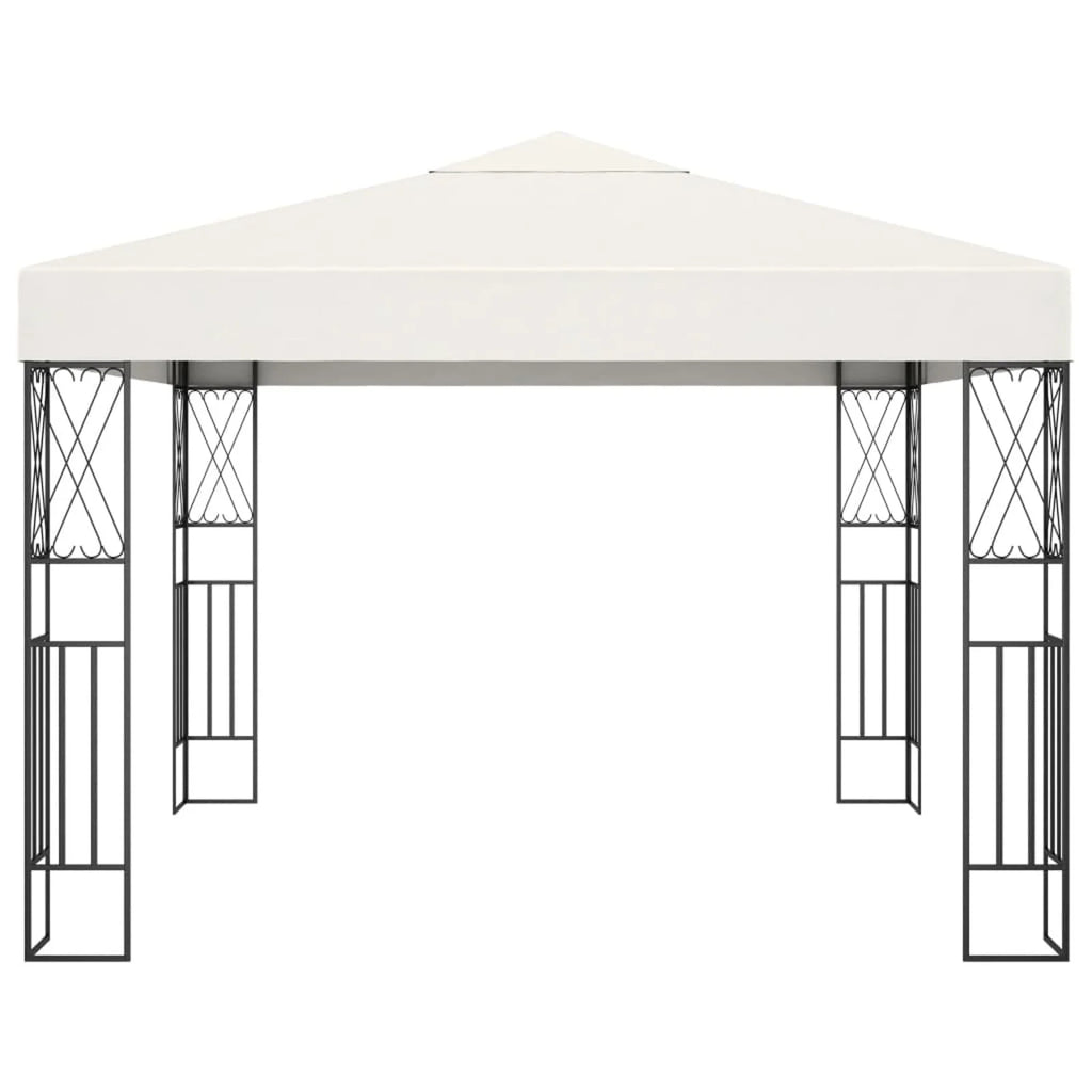 Cream Steel Frame Party Tent Canopy 9.8ft x 9.8ft x 8.5ft O472