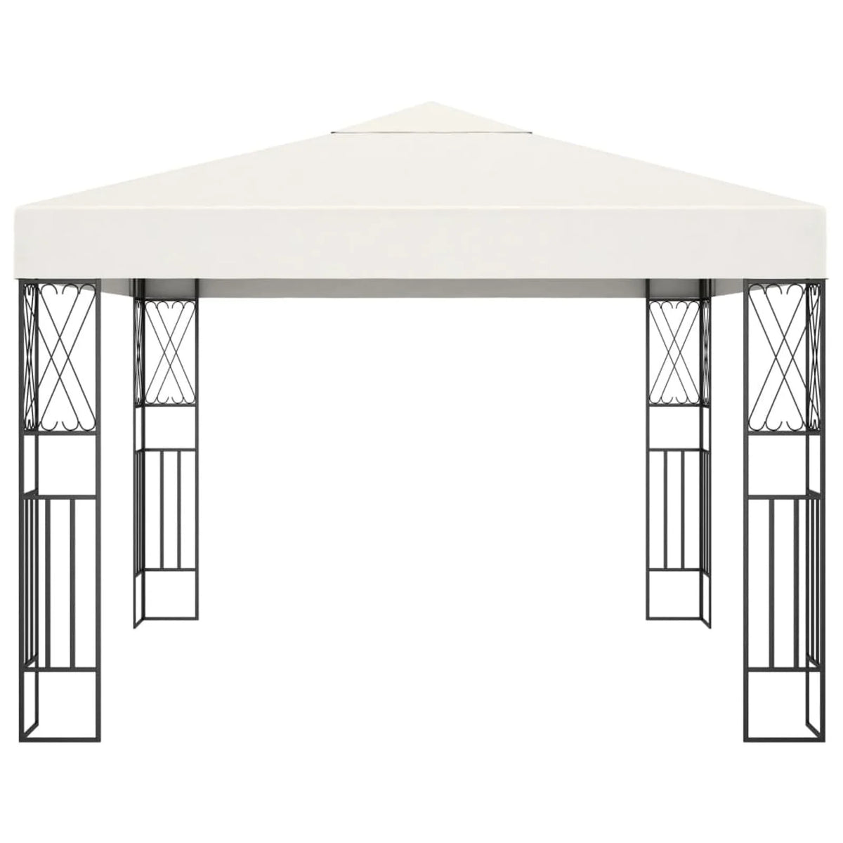 Cream Steel Frame Party Tent Canopy 9.8ft x 9.8ft x 8.5ft O472