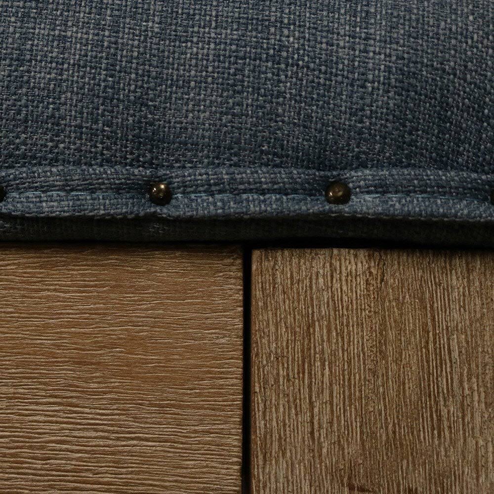 Tufted Textile Shelved Ottoman G411855