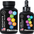 Liquid Collagen with Ashwagandha and Vegan Iron Supplements with Folic Acid R3850