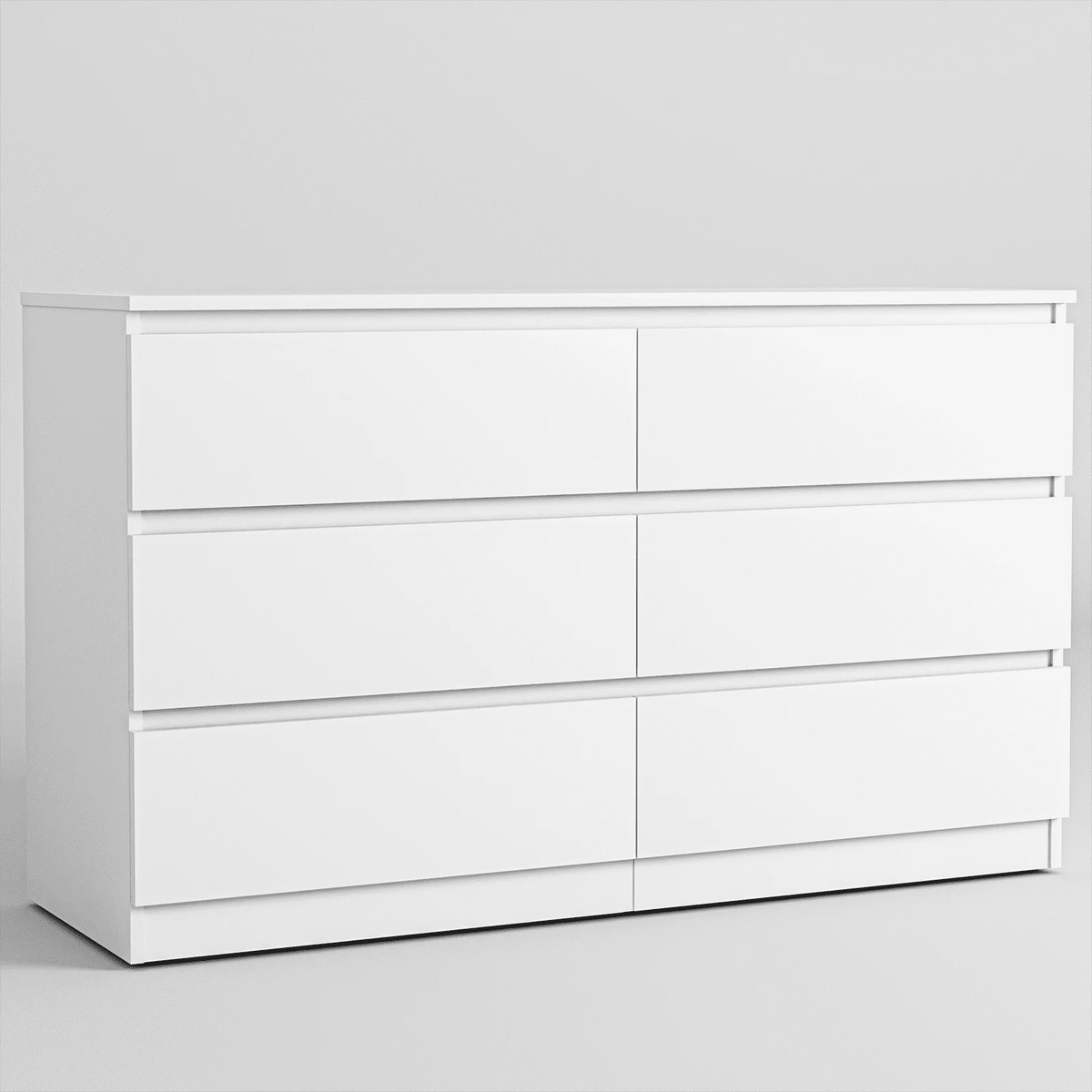 White 6 Drawer Dresser Z9968