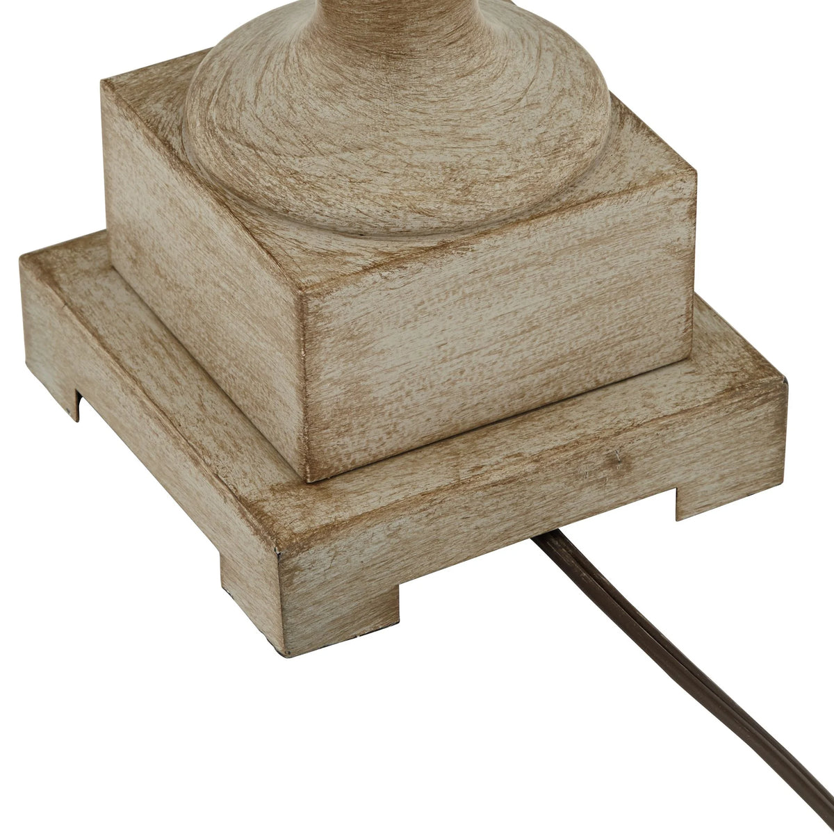 Country Cottage Table Lamps Set of 2 Light Oak Orb Cage Oatmeal Drum Shade N677