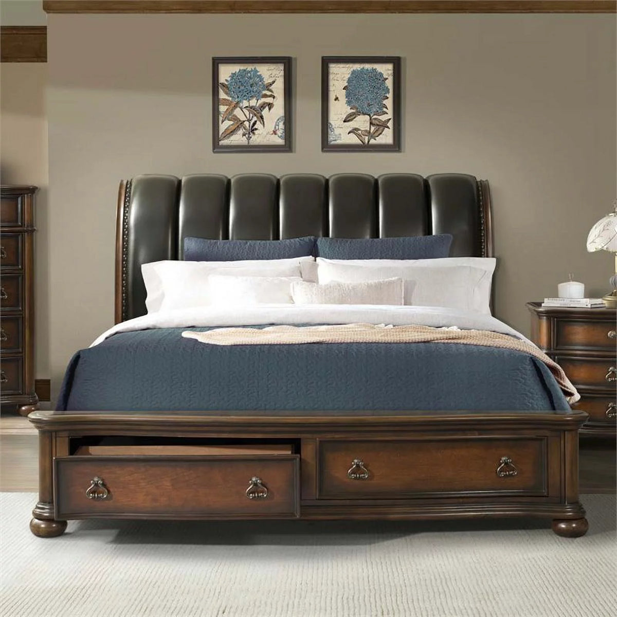 Queen Storage Bed H943