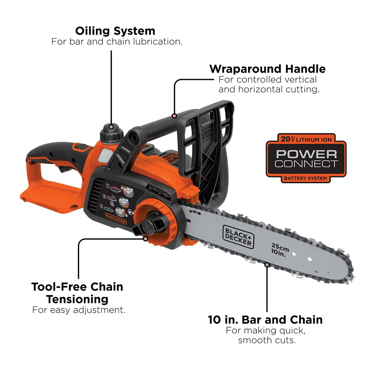 20V MAX Lithium 10 in. Chainsaw O9345