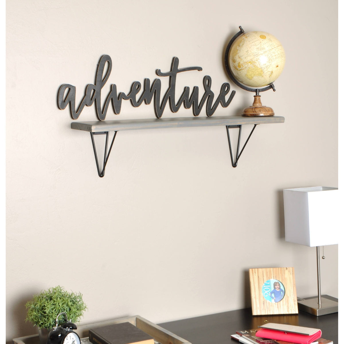 Wall Mount Shelf Triangle Hardware - 34 x 7.25 M72749