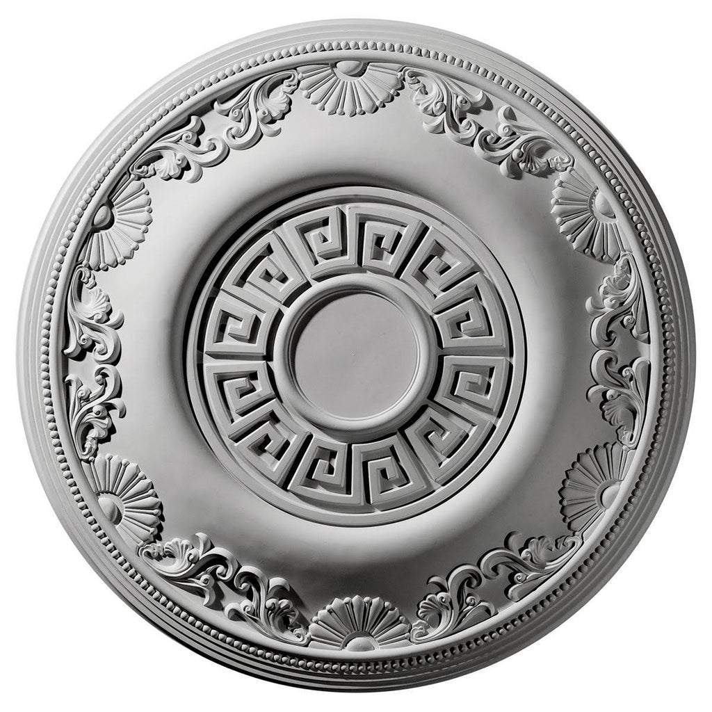 Hand-Painted Pale Gold Ceiling Medallion D858362