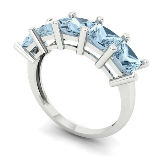 14k White Gold Eternity Band B8441