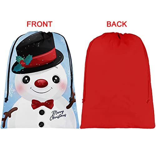 Extra Large Reusable Christmas Drawstring Gift Bags Z52834