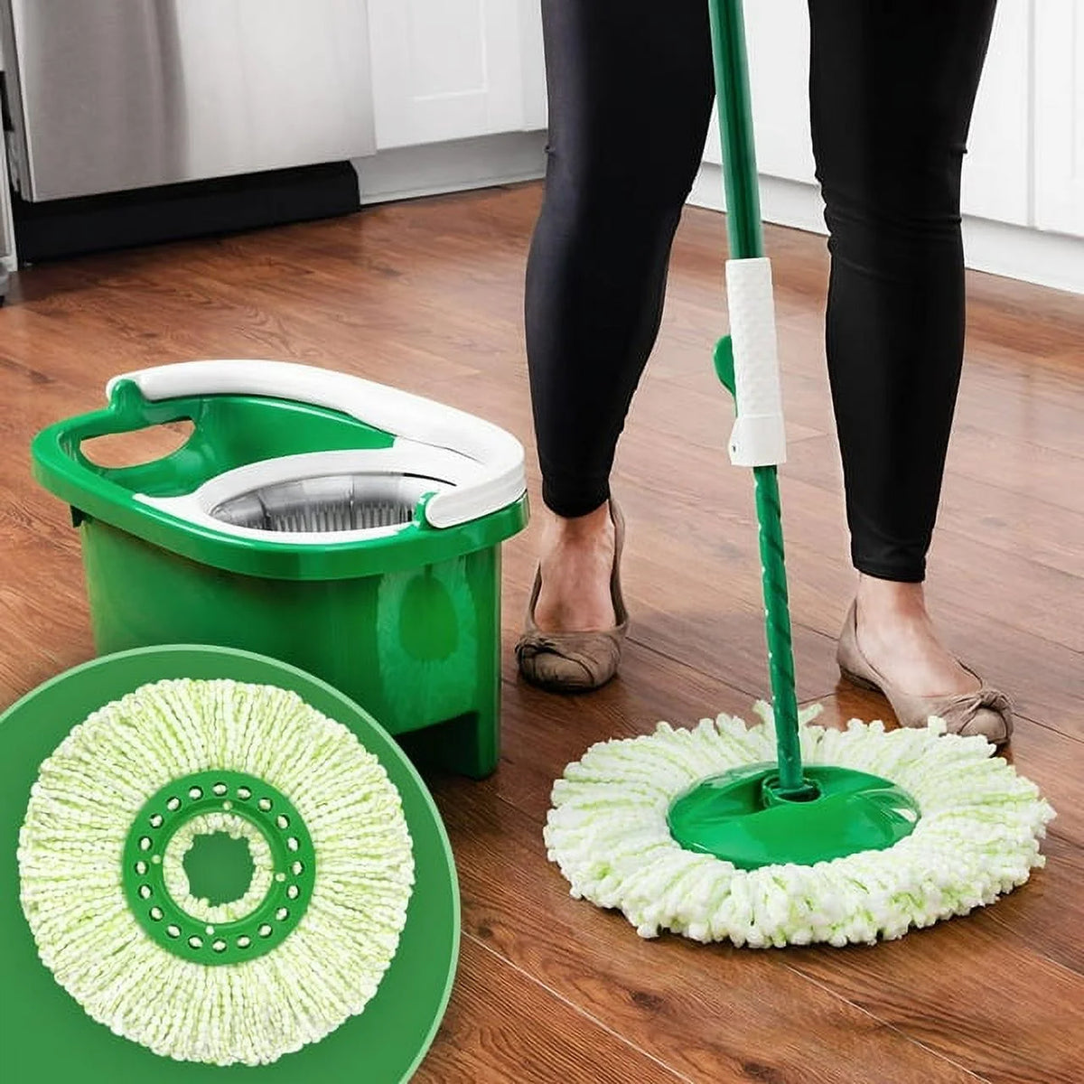 3-Pack Microfiber Washable Replacement Mop Head S142