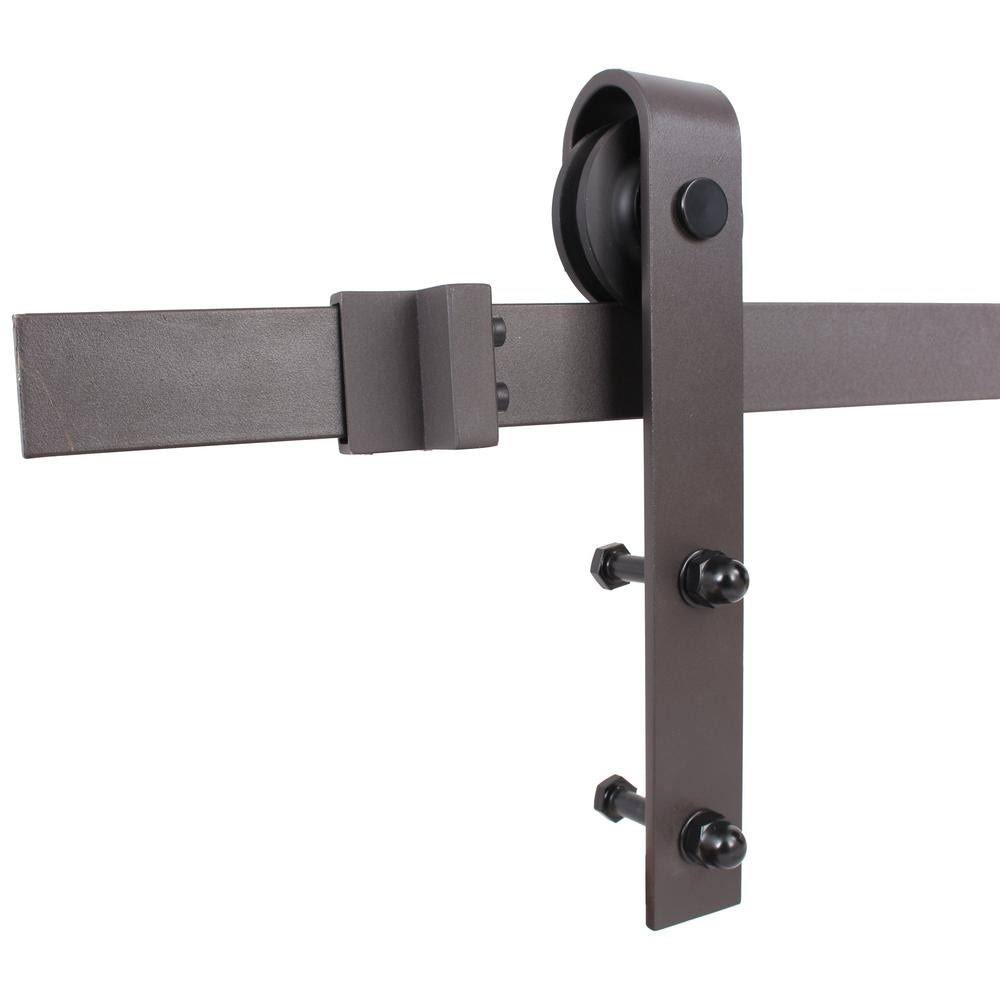 Colonial Maple Stained Wood Sliding Barn Door with Hardware Kit T555110