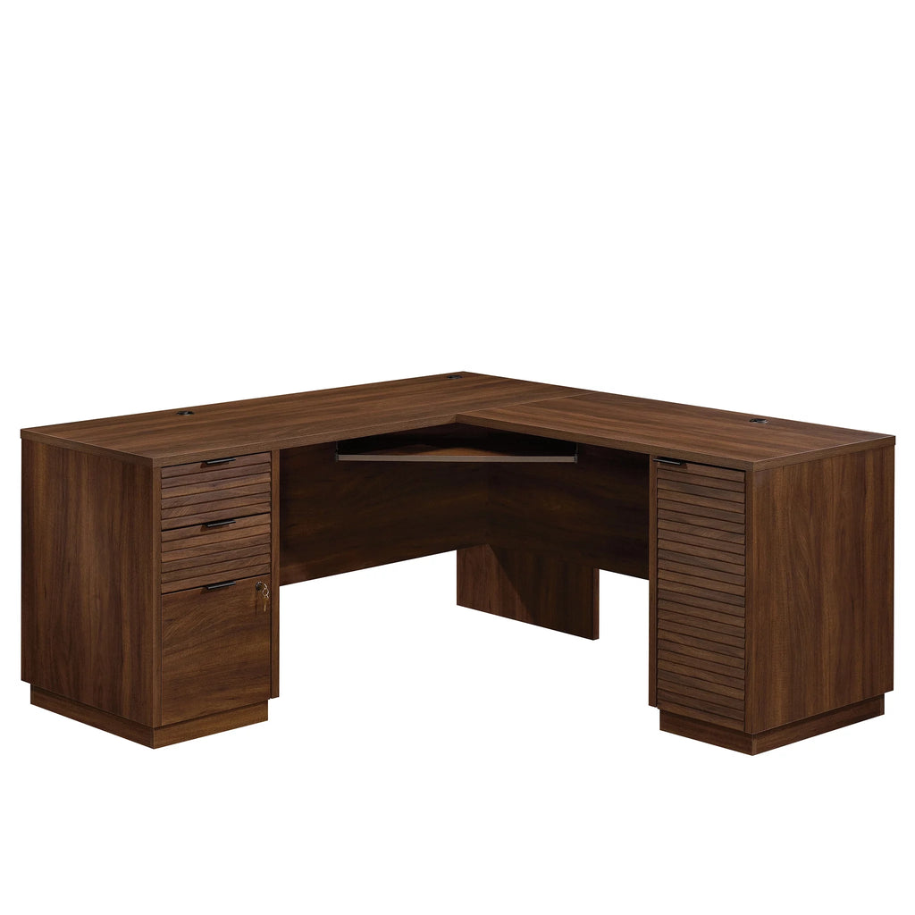 L-Shaped Engineered Wood Desk H1054