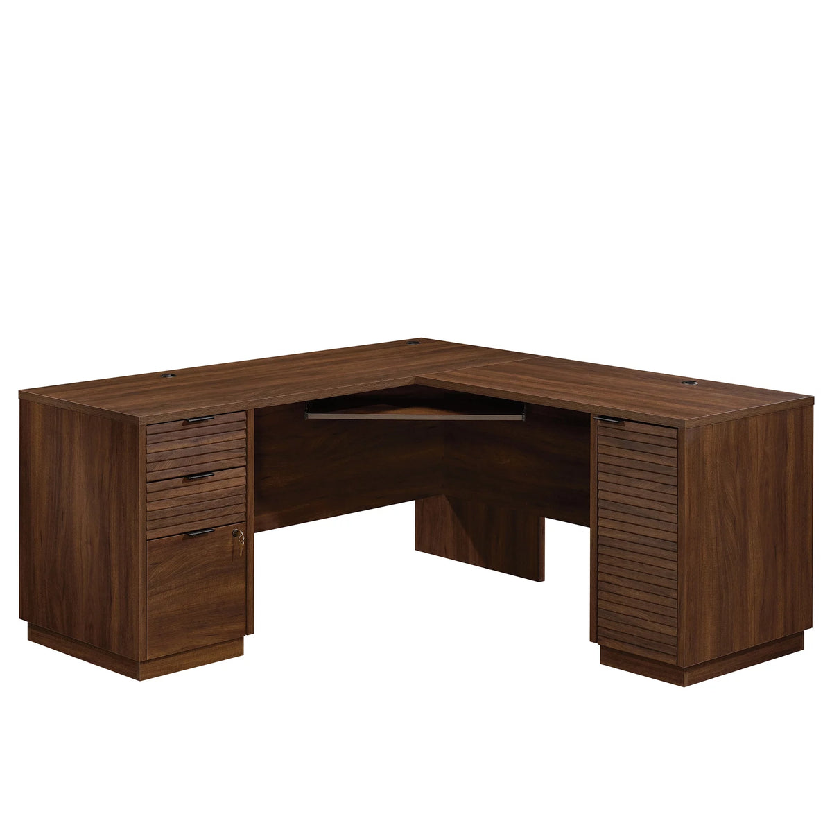L-Shaped Engineered Wood Desk H1054