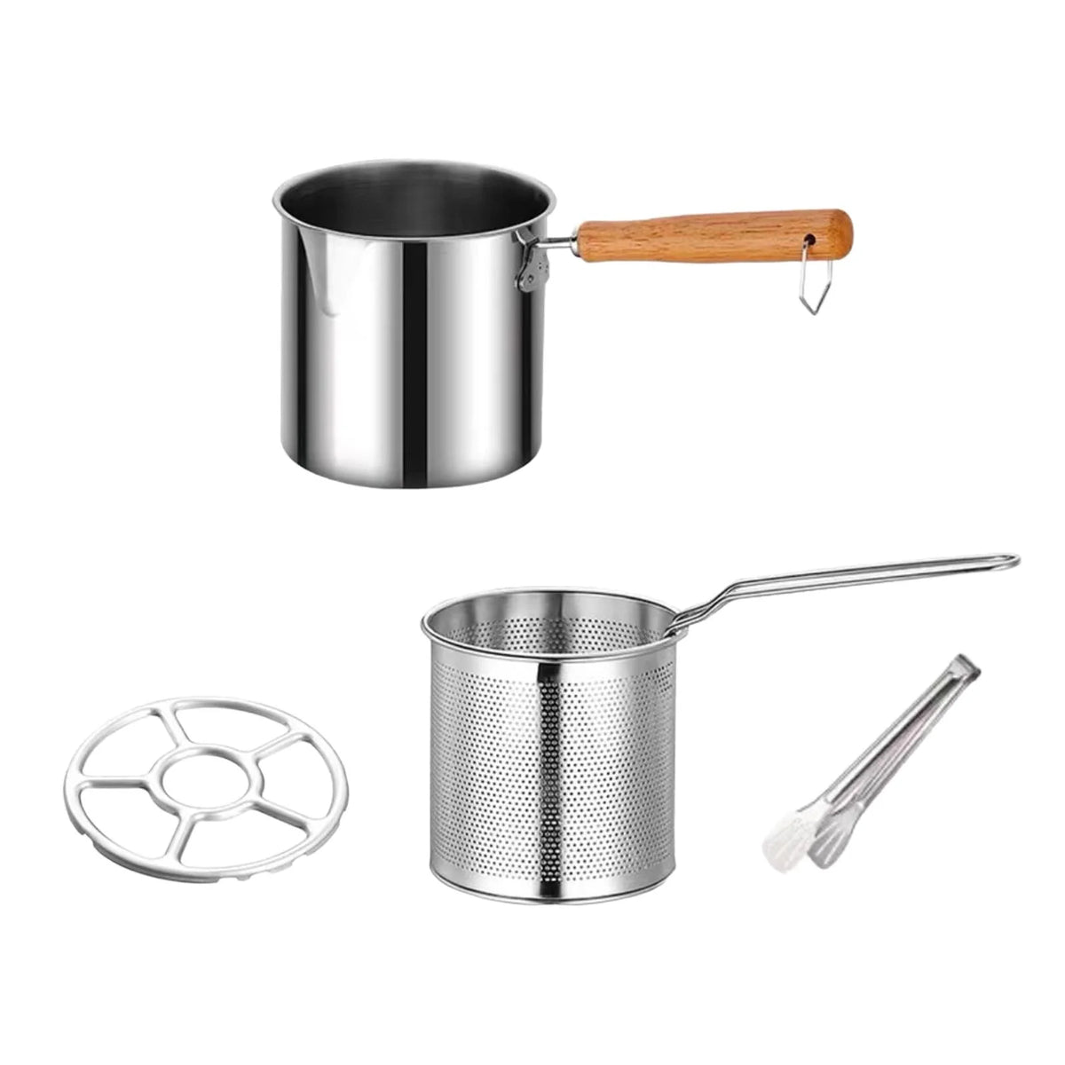 Deep Frying Pot with Strainer Basket with Handle C217652