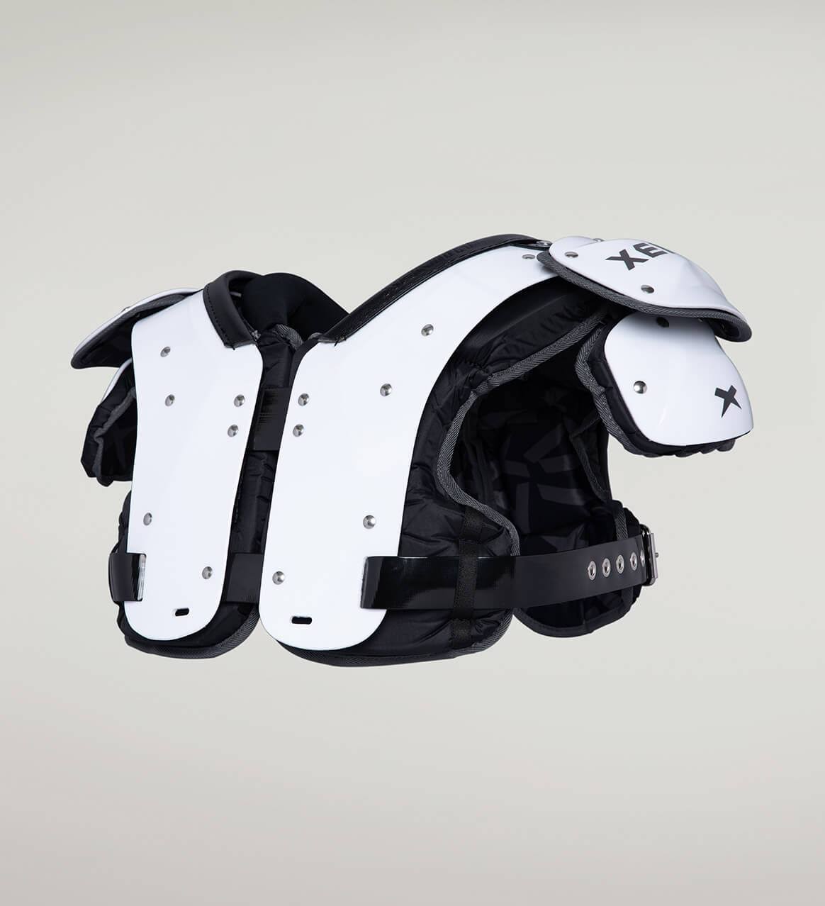 White XL Football Shoulder Pads H431