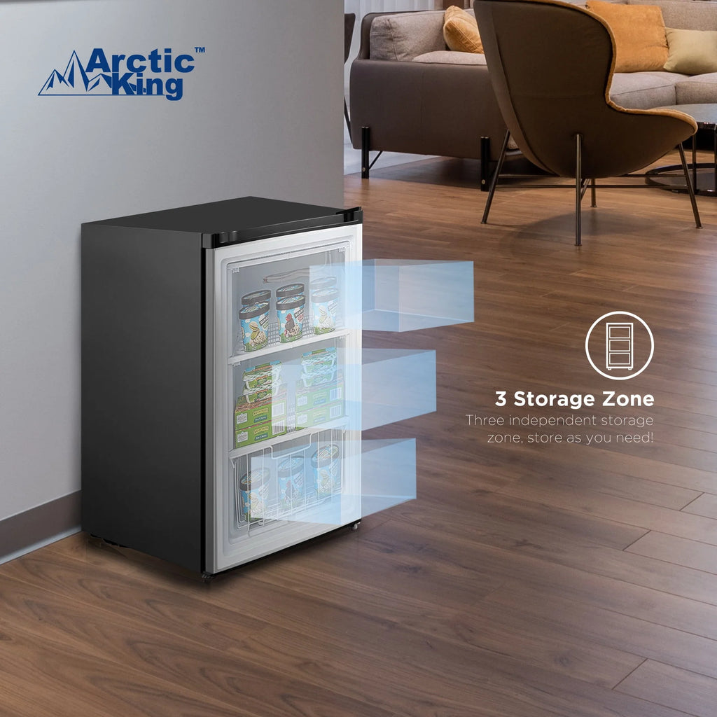 3.0 Cu ft Upright Freezer Stainless Steel R75445