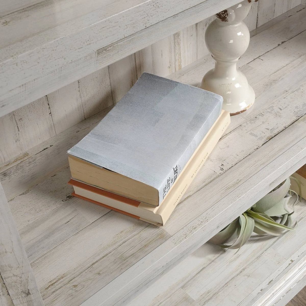 White Plank 3-Shelf Bookcase N3794
