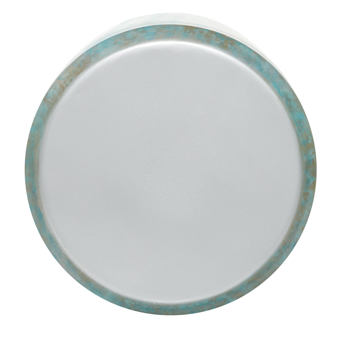 Blue and Silver Round Accent Table Z991646