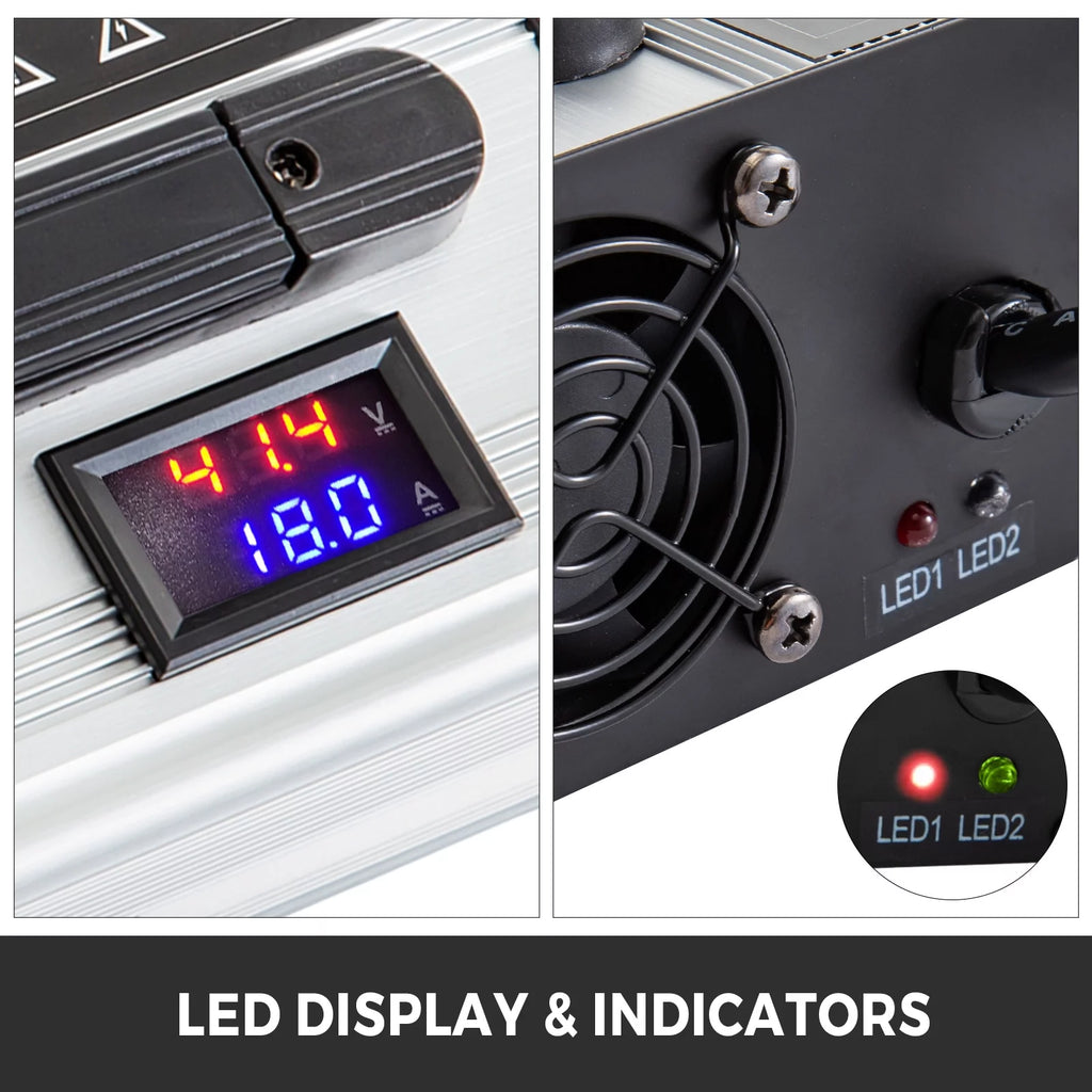 36V 18A Golf Cart Battery Charger with LED Indicator Lights H593