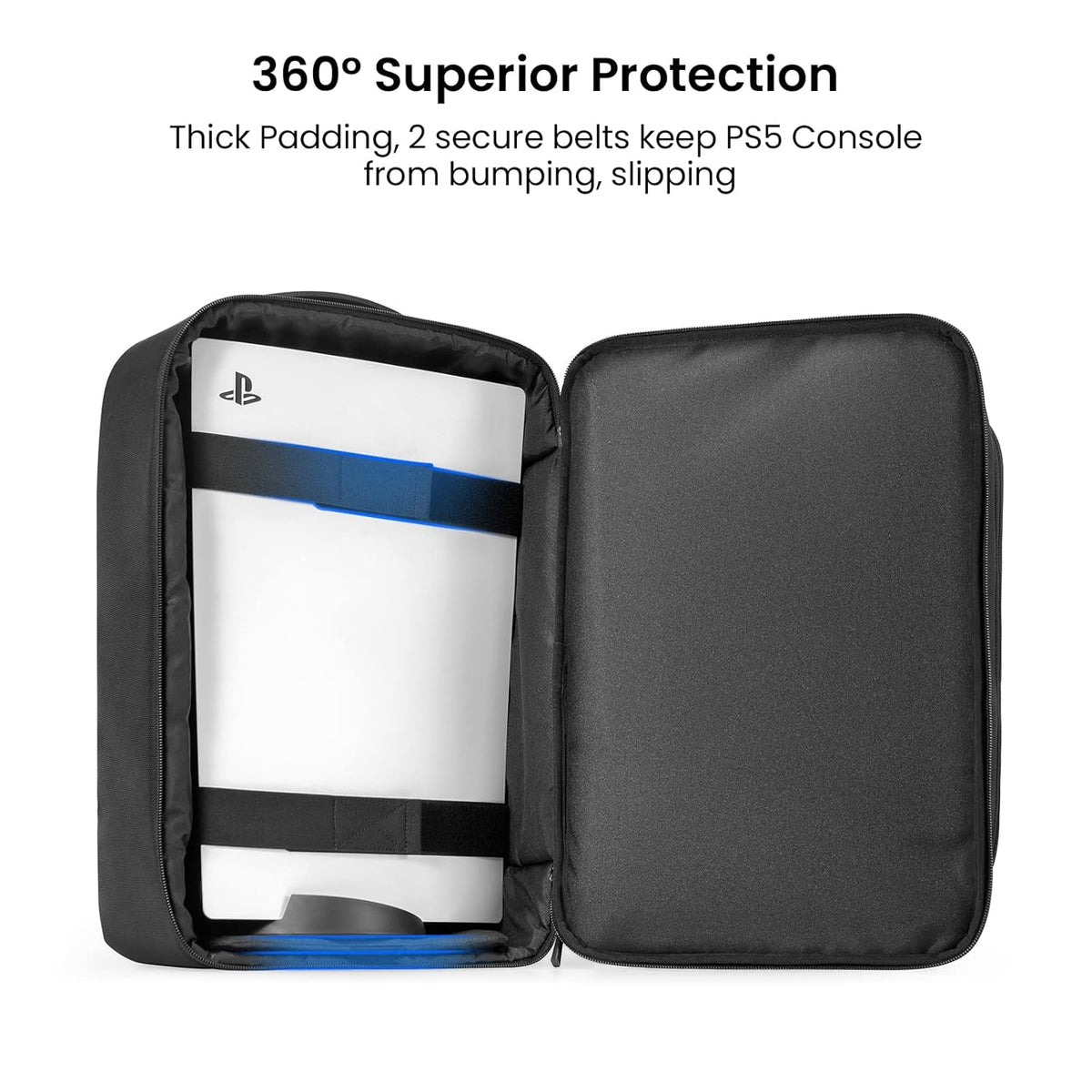Travel Backpack for PS5 Console, Accessories, Protective Carrying Case Storage Bag J186