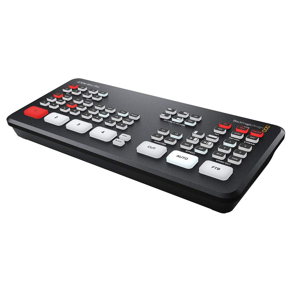 ATEM Mini Pro HDMI Live Stream Switcher with 6' High-Speed HDMI Cable & 10-Pack Straps Bundle M432