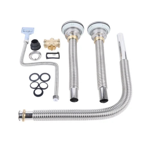 Silver Flexible Double Bowl Drain Hose G1066
