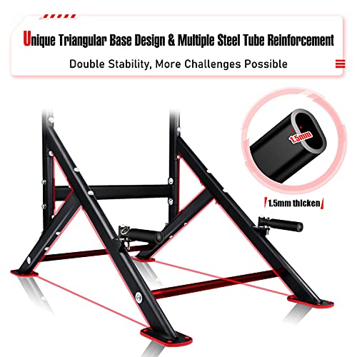 Power Tower Pull Up Dip Station Home Gym Strength Training Fitness Equipment N315