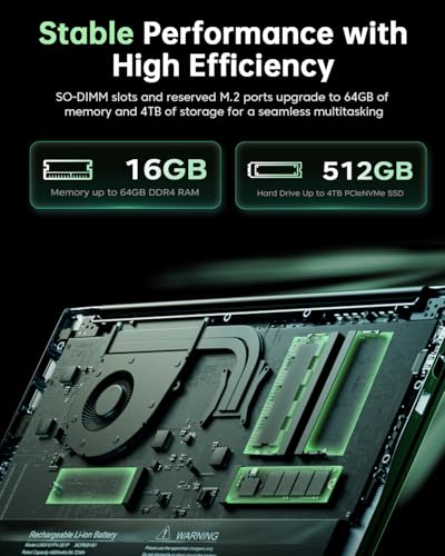 15.6-in AMD Ryzen 7 5700U Laptop 16GB DDR4 512GB NVMe SSD H849