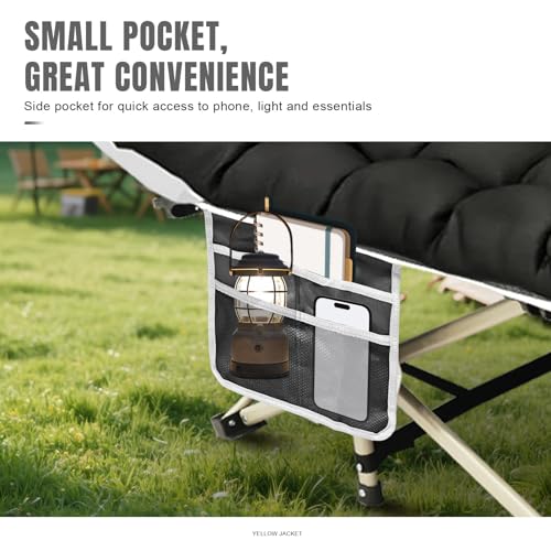 Folding Camping Cot with Mattress and Carry Bag F2890