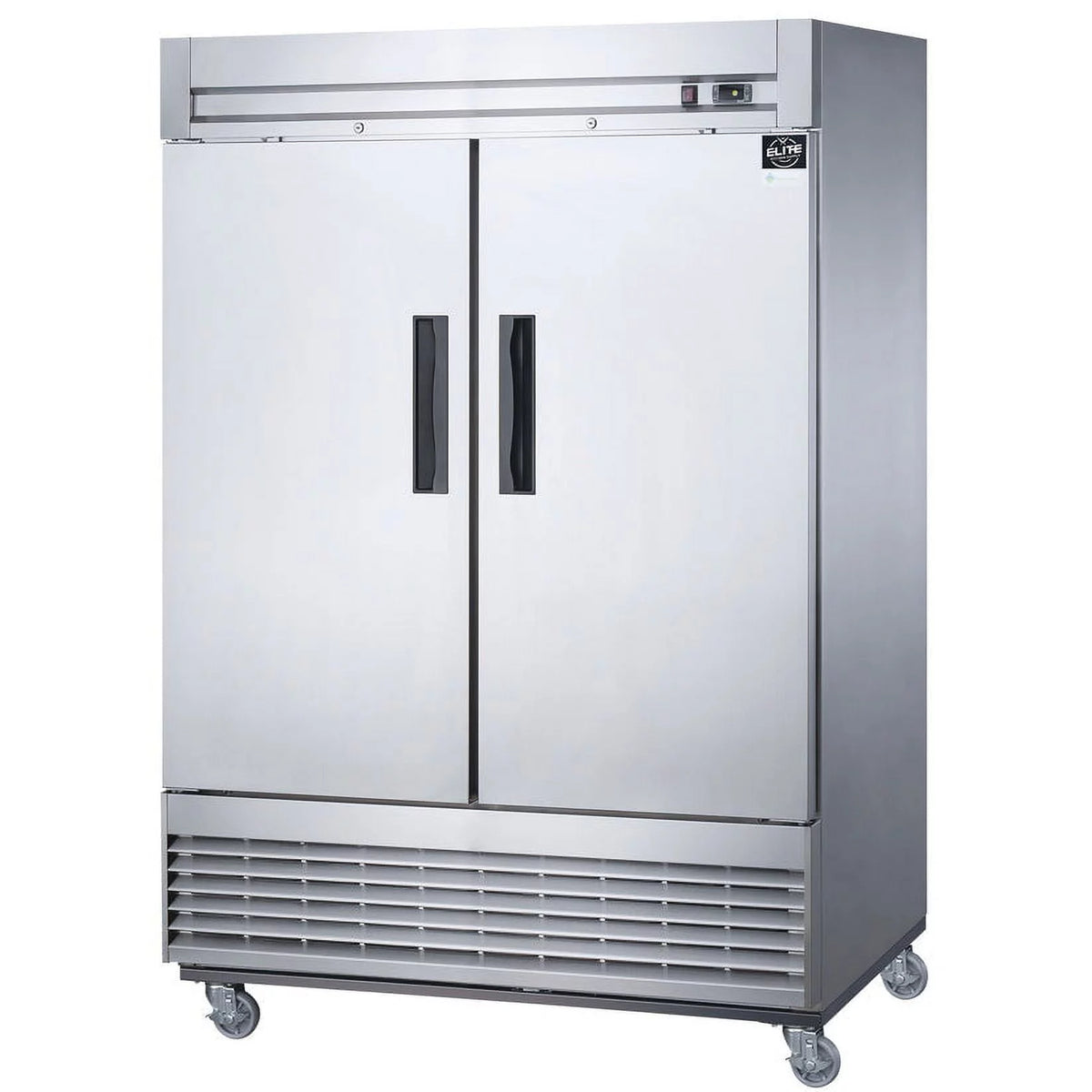 55 in. Two Door Upright Reach-in Freezer in Stainless Steel 40.7 Cu. Ft. N5543