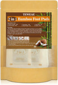 2 in 1 Natural Bamboo and Coconut Shell Powder Foot Pads Q622