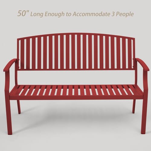 Light Blue Aluminum Outdoor Bench T2053
