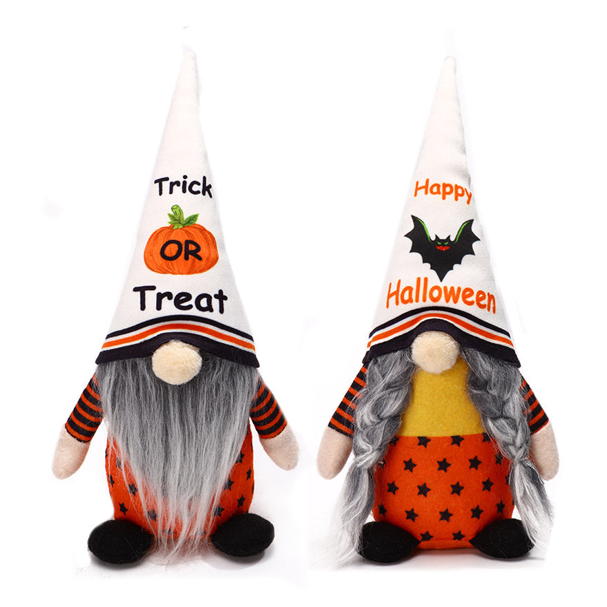 Set of 2 Halloween Gnome Plush Doll G3411